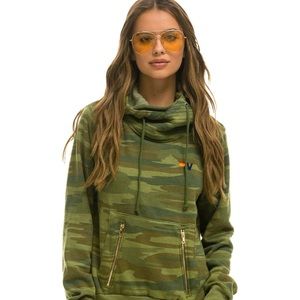 Aviator nation ninja hoodie in camo